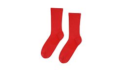 Colorful Standard Woman Classic Organic Sock-One-size červené CS6002-SR-One-size