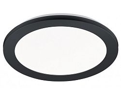 Stropné LED osvetlenie Camillus 26 cm, okrúhle, čierne%